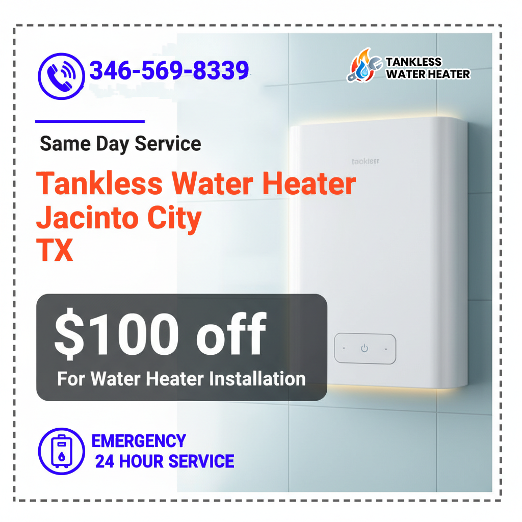 install heater jacinto city TX